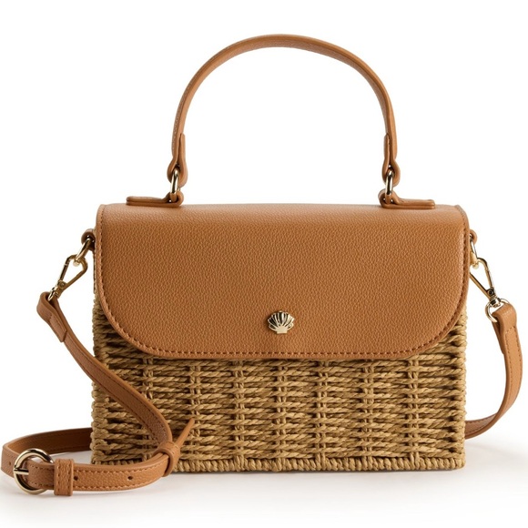 LC Lauren Conrad Juliette Wicker Purse - Picture 1 of 6